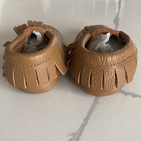 Itzy Ritzy Leather Baby Moccasins - Picture 3 of 5